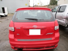 2004 TOYOTA MATRIX XR RED 1.8L AT Z17566